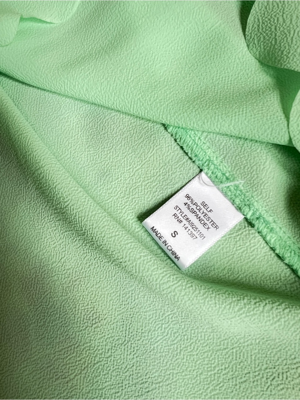 ASTR Mint Green Scalloped draped back Racerback Cami Tank Top Size S - Picture 8 of 9